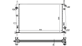 Радиатор FORD MONDEO 1996-2000