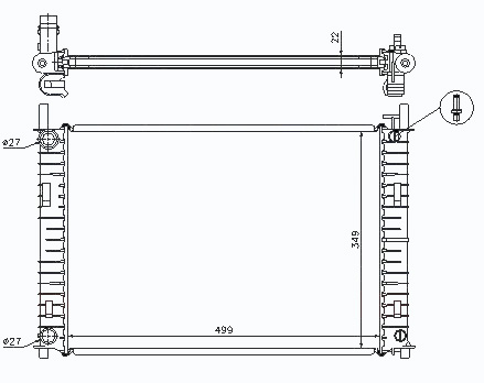 Радиатор FORD FIESTA VI 2002-2008