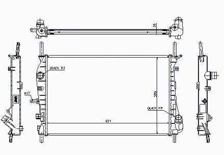 Радиатор FORD MONDEO 2000-2006