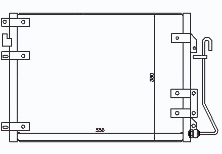Радиатор кондиционера RENAULT KANGOO 1997-2003