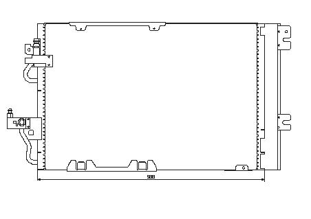 Радиатор кондиционера OPEL ZAFIRA 2005-2011