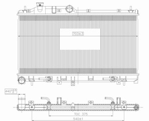 Радиатор SUBARU OUTBACK 2010-