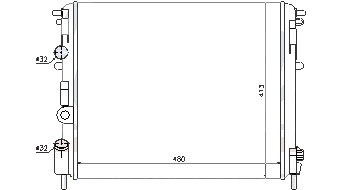 Радиатор RENAULT KANGOO 1997-2003
