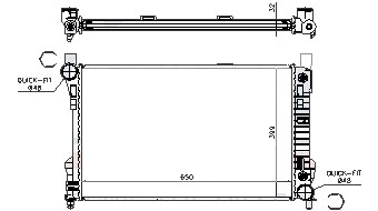 Радиатор MERCEDES BENZ (C-kl W203) 2000-2006
