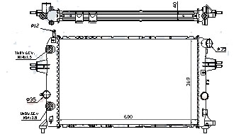 Радиатор OPEL ZAFIRA 1999-2004