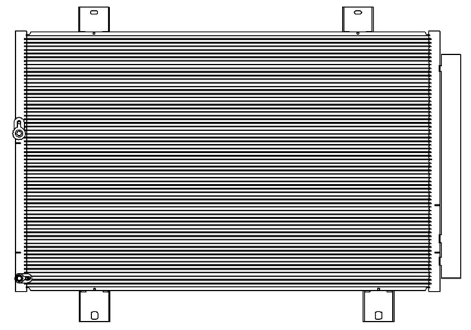 Радиатор кондиционера TOYOTA HIGHLANDER 2008-2010