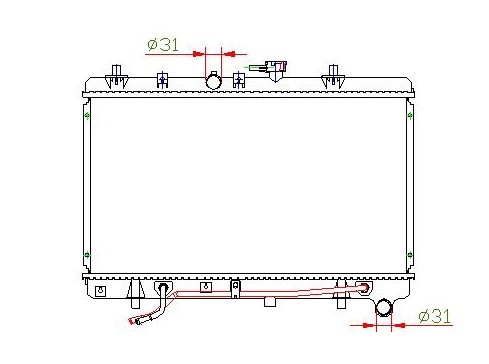 Радиатор KIA RIO 2003-