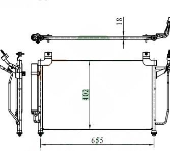 Радиатор кондиционера MAZDA CX-7 2007-2009