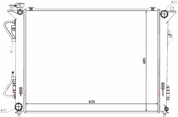 Радиатор HYUNDAI SONATA (NF) 2005-2010