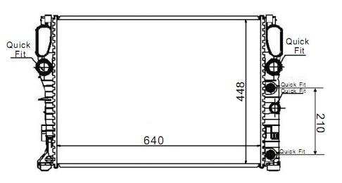 Радиатор MERCEDES BENZ (E-kl W211) 2002-2009