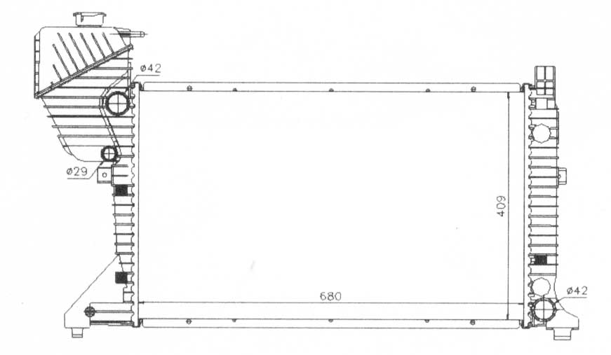 Радиатор MERCEDES BENZ SPRINTER 2000-2002