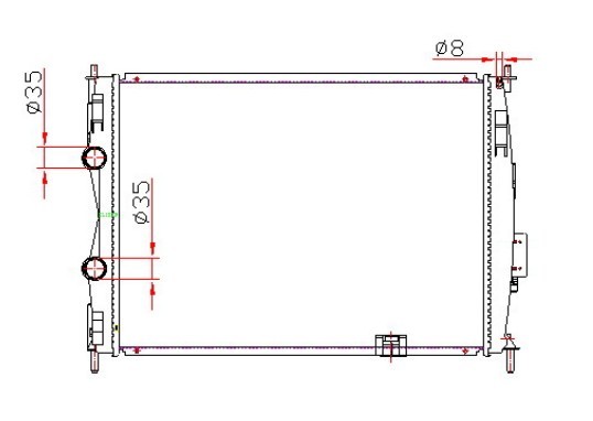 Радиатор NISSAN QASHQAI 2007-2010