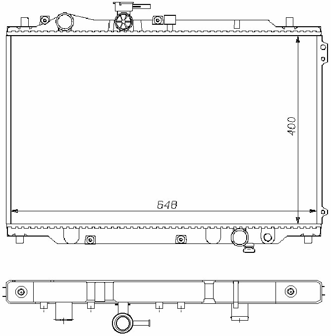 Радиатор MAZDA 626 1987-1992