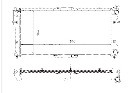 Радиатор MAZDA 626 1992-1997