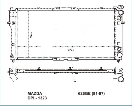 Радиатор MAZDA 626 1992-1997
