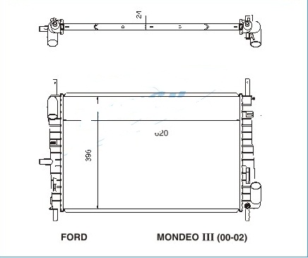 Радиатор FORD MONDEO 2000-2006