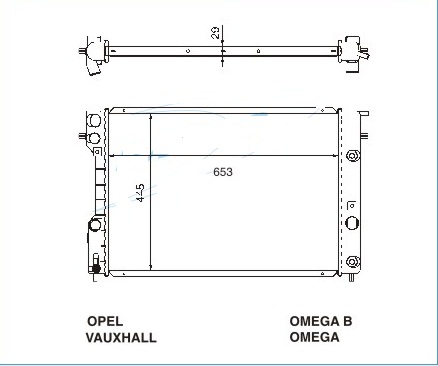 Радиатор OPEL OMEGA (B) 1994-1999
