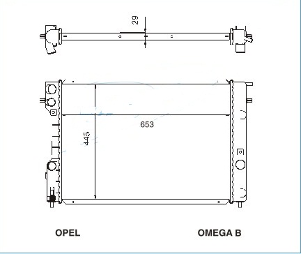 Радиатор OPEL OMEGA (B) 1994-1999