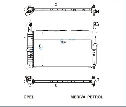 Радиатор OPEL MERIVA 2003-2010