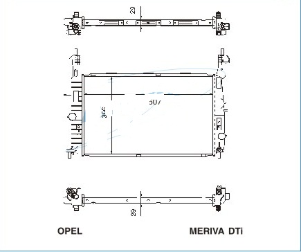 Радиатор OPEL MERIVA 2003-2010