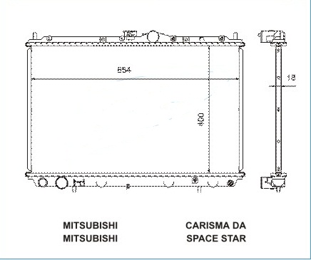 Радиатор MITSUBISHI CARISMA (DA) 1995-1999