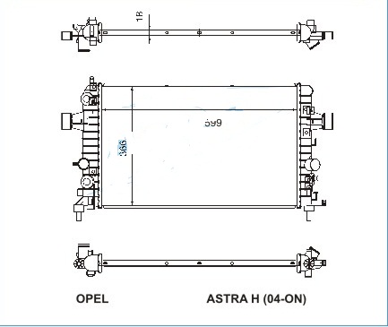 Радиатор OPEL ZAFIRA 2005-2011