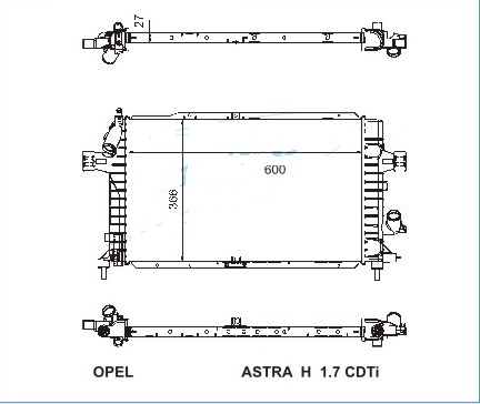 Радиатор OPEL ZAFIRA 2005-2011