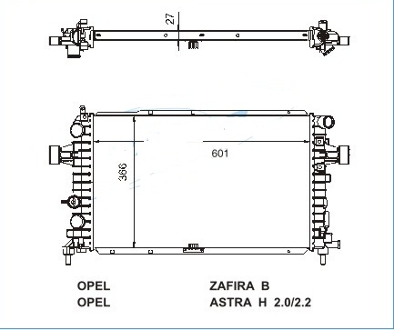Радиатор OPEL ZAFIRA 2005-2011