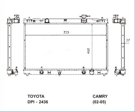 Радиатор TOYOTA CAMRY (30) 2001-2005