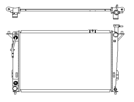 Радиатор HYUNDAI SANTAFE 2010-2012