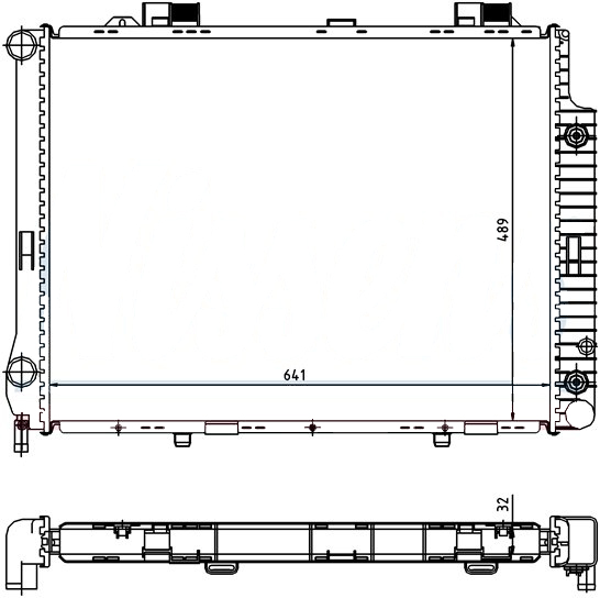 Радиатор MERCEDES BENZ (E-kl W210) 1995-1999
