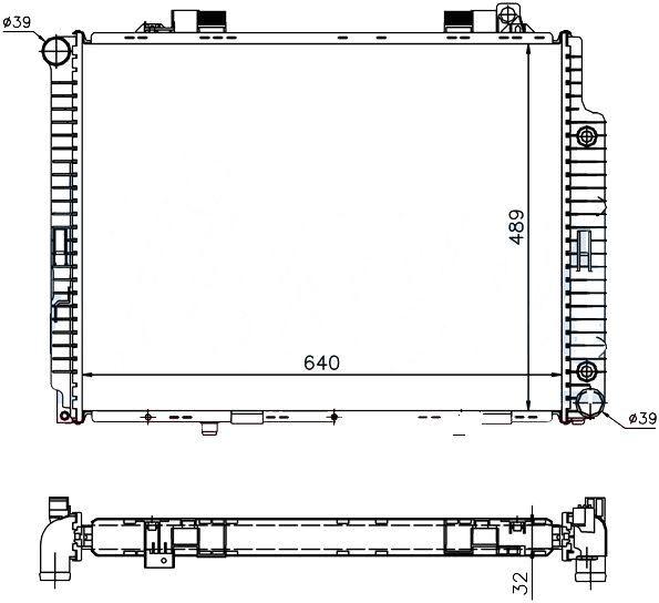 Радиатор MERCEDES BENZ (E-kl W210) 1999-2002