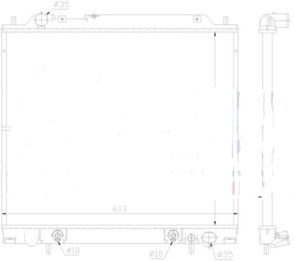 Радиатор MITSUBISHI SPACE GEAR 1995-
