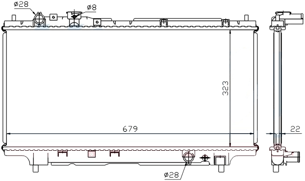Радиатор MAZDA 323 S 1994-1998