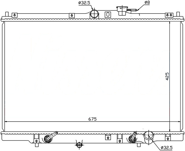 Радиатор HONDA SHUTTLE 1994-1999