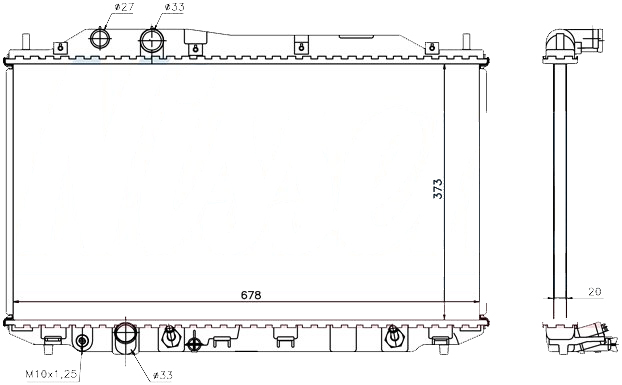 Радиатор HONDA CIVIC 2006-2011
