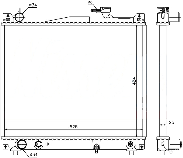 Радиатор SUZUKI GRAND VITARA 1998-2005