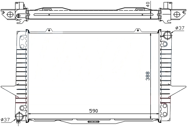 Радиатор VOLVO 850 1991-1997