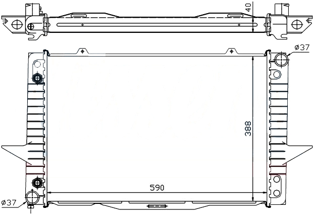 Радиатор VOLVO 850 1991-1997