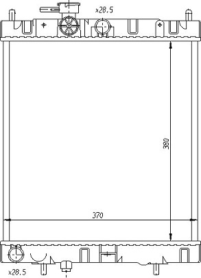 Радиатор NISSAN MICRA 1993-1998