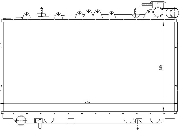Радиатор NISSAN PRIMERA (P10) 1990-1996