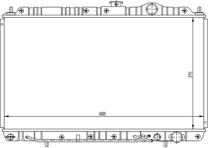 Радиатор MITSUBISHI COLT 1992-1995