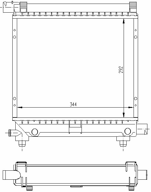 Радиатор MERCEDES BENZ 190 (W201) 1982-1993