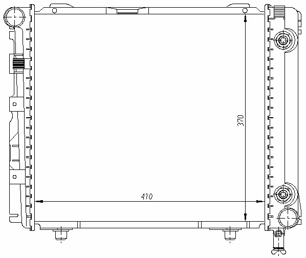 Радиатор MERCEDES BENZ (W124) 1985-1995