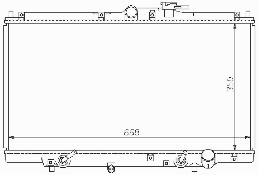 Радиатор HONDA ACCORD 1994-1998