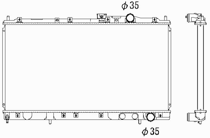 Радиатор MITSUBISHI GALANT 1993-1997