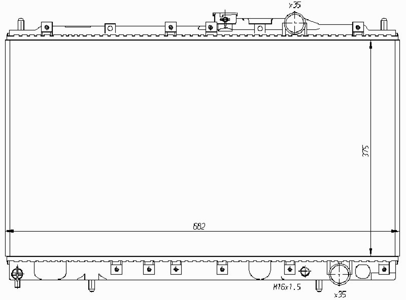 Радиатор MITSUBISHI COLT 1992-1995
