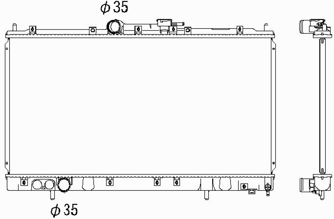 Радиатор MITSUBISHI GALANT 1997-