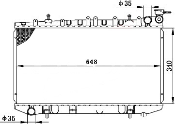 Радиатор NISSAN PRIMERA (P10) 1990-1996