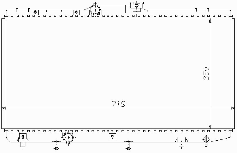 Радиатор TOYOTA COROLLA AE 100 1992-1997
